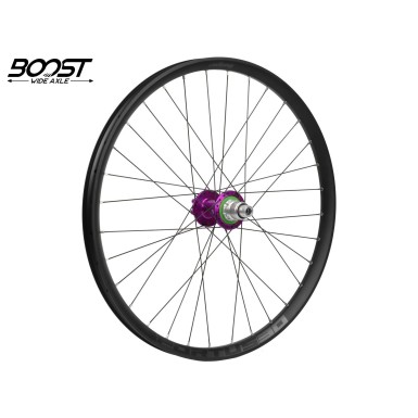 Hope Roue arrière Fortus 30 Violet 27,5'' Boost 148 mm - Purebike