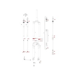 Rock Shox Kit entretien 200h/1 an pour Pike RCT  Pike RTC3 B1 2018 et +