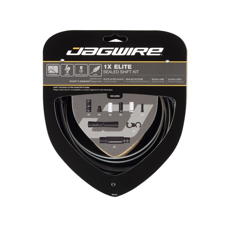 Jagwire Kit câble et gaine de dérailleur Universal Elite Sealed 1X 
