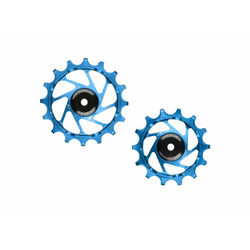 Hope Galets de dérailleur Jockey Wheels 14/16 dents compatible T-Type - Purebike