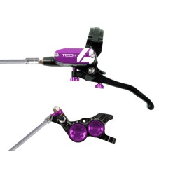Hope Frein à disque avant Tech 4 V4 Noir/Violet - Purebike