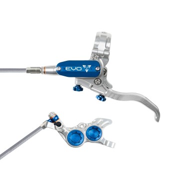 Hope Frein à disque avant Tech 4 EVO GR4 - Argent / Bleu - Purebike