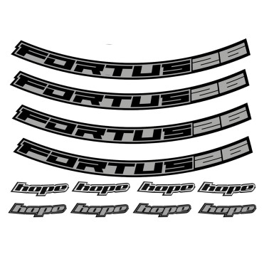 Hope Kit Stickers pour jantes Fortus 26 - 26" - Purebike