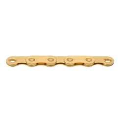 KMC Chaine X Flat TiN Gold Waxed pour transmissions Sram T-Type 12/13 vitesses - Purebike