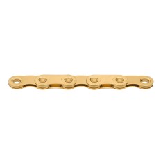KMC Chaine X Flat TiN Gold Waxed pour transmissions Sram T-Type 12/13 vitesses - Purebike