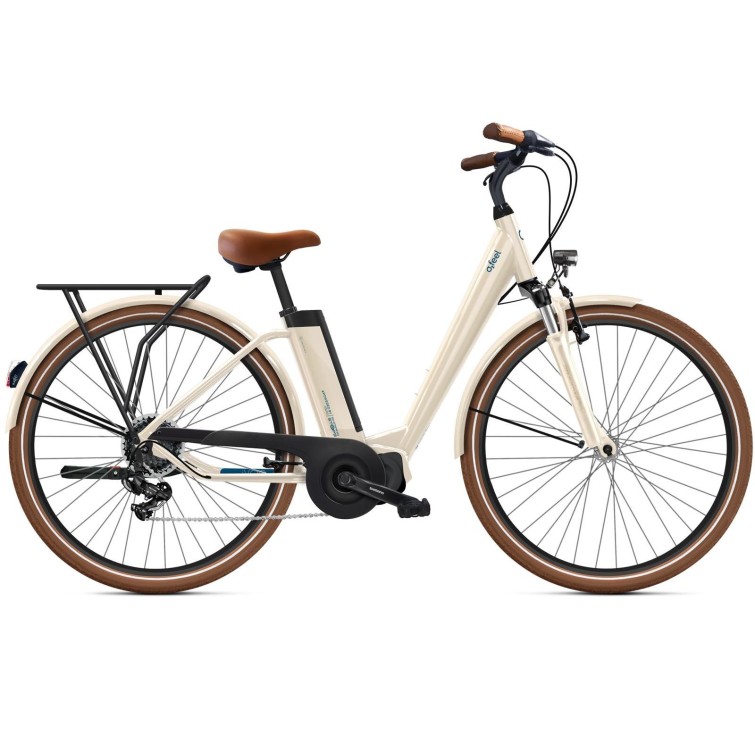 O2feel Vélo électrique iVog City Up 3.1 Blanc Lin - E5000 - iPowerFit 400 - Purebike