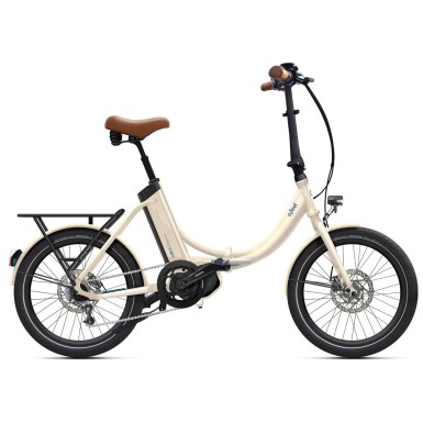 O2feel Vélo électrique IPeps Fold Up 5.1 Blanc Lin - Taille Unique (20") - iPowerFit 400 - Purebike