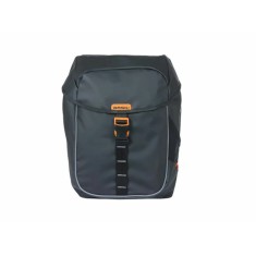 Basil Sacoches pour porte bagages Miles Tarpaulin 34L Noir/Orange - Purebike