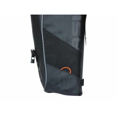 Basil Sacoches pour porte bagages Miles Tarpaulin 34L Noir/Orange - Purebike