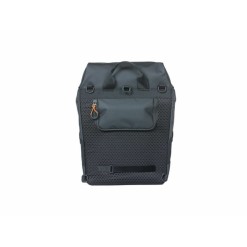 Basil Sacoche de porte-bagages Miles Tarpaulin 17L Noir/Orange - Purebike