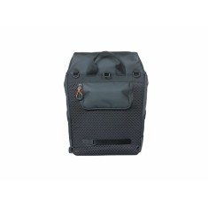 Basil Sacoche de porte-bagages Miles Tarpaulin 17L Noir/Orange - Purebike