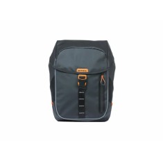 Basil Sacoche de porte-bagages Miles Tarpaulin 17L Noir/Orange - Purebike
