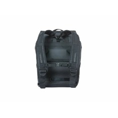 Basil Sacoche de porte-bagages Miles Tarpaulin 17L Noir/Orange - Purebike