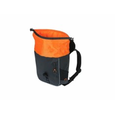 Basil Sacoche de porte-bagages Miles Tarpaulin 17L Noir/Orange - Purebike