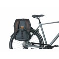 Basil Sacoche de porte-bagages Miles Tarpaulin 17L Noir/Orange - Purebike