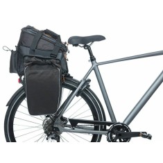 Basil Sac arrière Miles Tarpaulin Trunkbag XL Pro Imperméable 9-36L Noir/Orange - Purebike