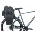 Basil Sac arrière Miles Tarpaulin Trunkbag XL Pro Imperméable 9-36L Noir/Orange - Purebike