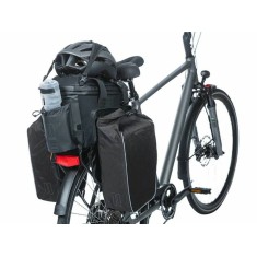 Basil Sac arrière Miles Tarpaulin Trunkbag XL Pro Imperméable 9-36L Noir/Orange - Purebike