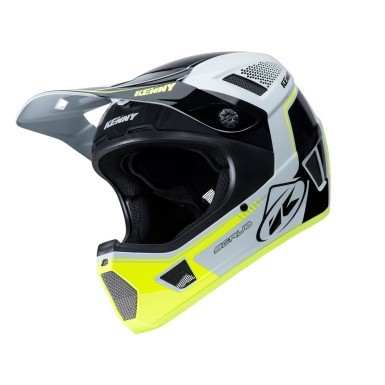 Kenny Casque Scrub Blanc et Jaune - Purebike