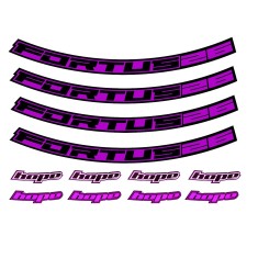 Hope Kit Stickers pour jantes Fortus 26 - 29" - Purebike