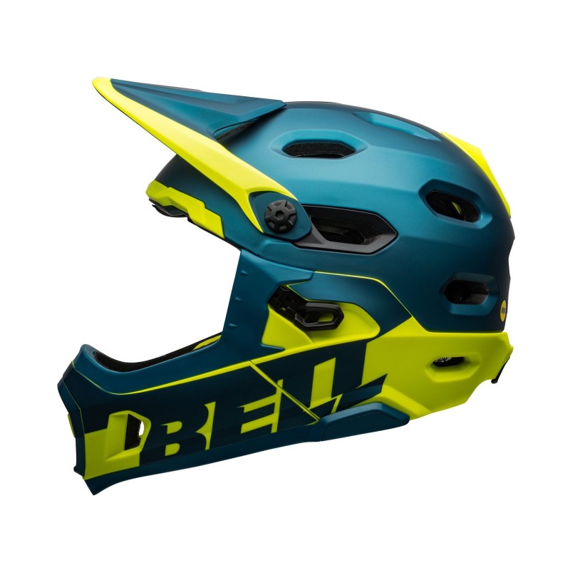 Bell Casque Super DH MIPS Bleu / Jaune - Purebike