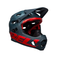 Bell Casque Super DH MIPS Bleu / Rouge - Purebike