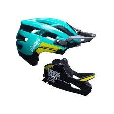 Urge Casque Gringo de la Pampa Bleu Noir - Purebike