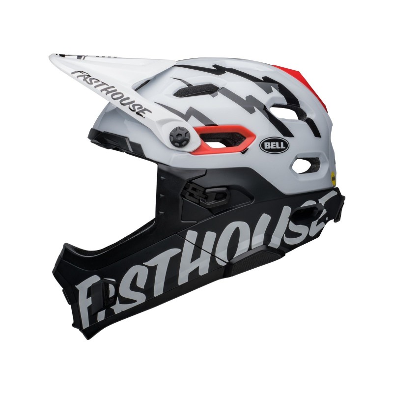 Bell Casque Super DH MIPS Blanc / Noir Fasthouse - Purebike