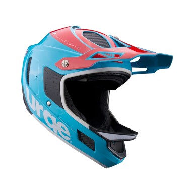 Casque Archi Enduro RR Bleu / Rouge - Casque VTT intégral - Equipement sécurité VTT pour Cycliste - Purebike - Materiel Velo, Ac