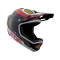 Casque Down-o-matic RR Noir-Rouge-Blanc - Casque VTT intégral - Equipement sécurité VTT pour Cycliste - Purebike - Materiel Velo