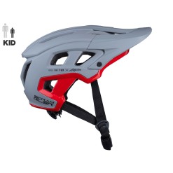 Kenny Casque Scrambler Enfant Gris Rouge - Purebike