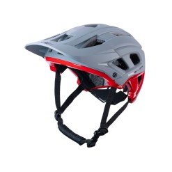 Casque Scrambler Enfant Gris Rouge