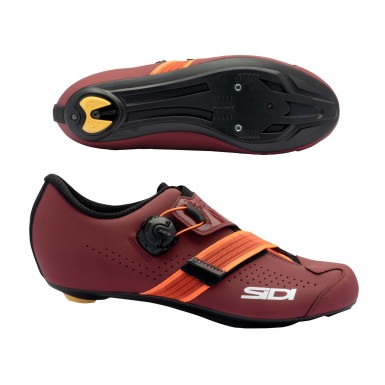 Chaussures Route PRIMA Femme - Rouge Cabernet / Corail