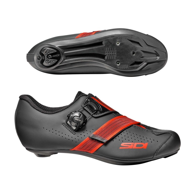 Sidi Chaussures Route PRIMA - Noir/Rouge - Purebike