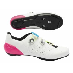 Chaussures Route GENIUS X WYVE Blanc / Rose Fluo