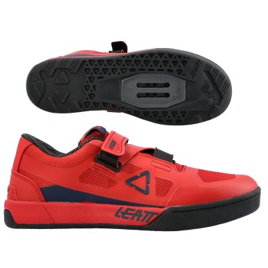 Leatt Chaussures 5.0 Clip Rouge Chilli - Purebike