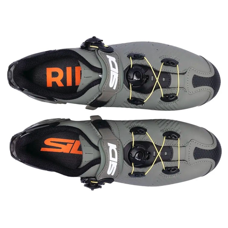 Sidi Chaussures VTT DRAKO 2S SRS - Gris Military/Jaune - Purebike