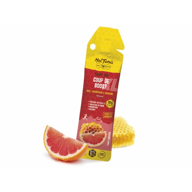 Meltonic Gel énergétique Bio Tonic'Gel Coup de boost XL saveur Pamplemousse - Purebike