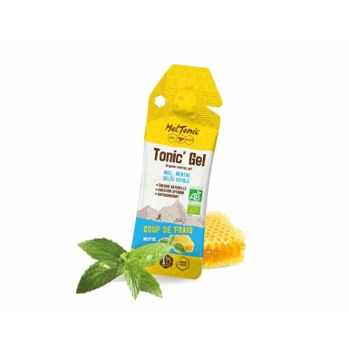 Meltonic Gel énergétique Tonic'Gel Coup de Frais Bio saveur Miel et Menthe - Purebike