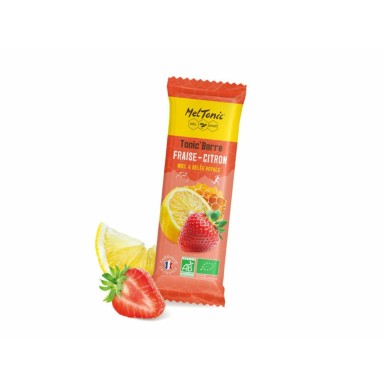 Meltonic Barre énergétique Tonic'Barre Bio saveur Fraise et Citron - Purebike