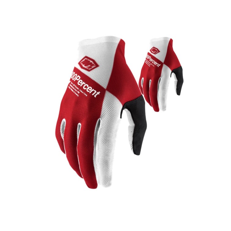 Gants Celium Argent Rouge - Taille S - Purebike