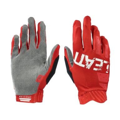 Leatt Gants MTB 1.0 GripR Rouge Chilli - Purebike