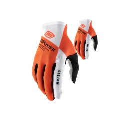 Gants Celium Orange Blanc - Purebike