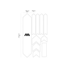 All Mountain Style Kit protections de cadre Extra 10 pièces - Ape - Purebike