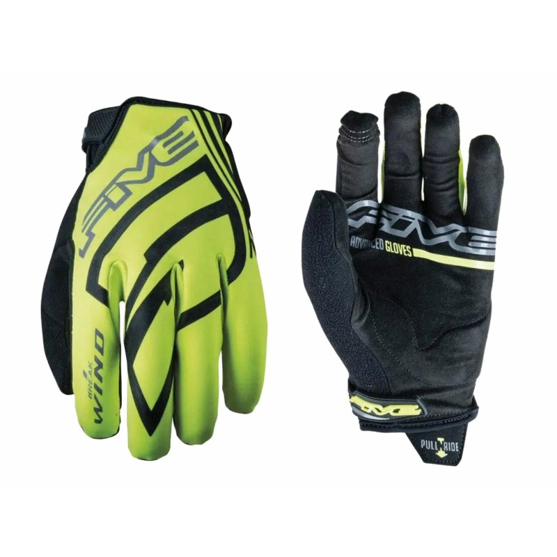 Five Gants WB Windbreaker Jaune fluo - Purebike