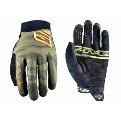 Five Gants XR-Pro Bleu kaki/Orange fluo - Purebike