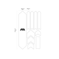 All Mountain Style Kit protections de cadre Extra 10 pièces - Patriot - Purebike