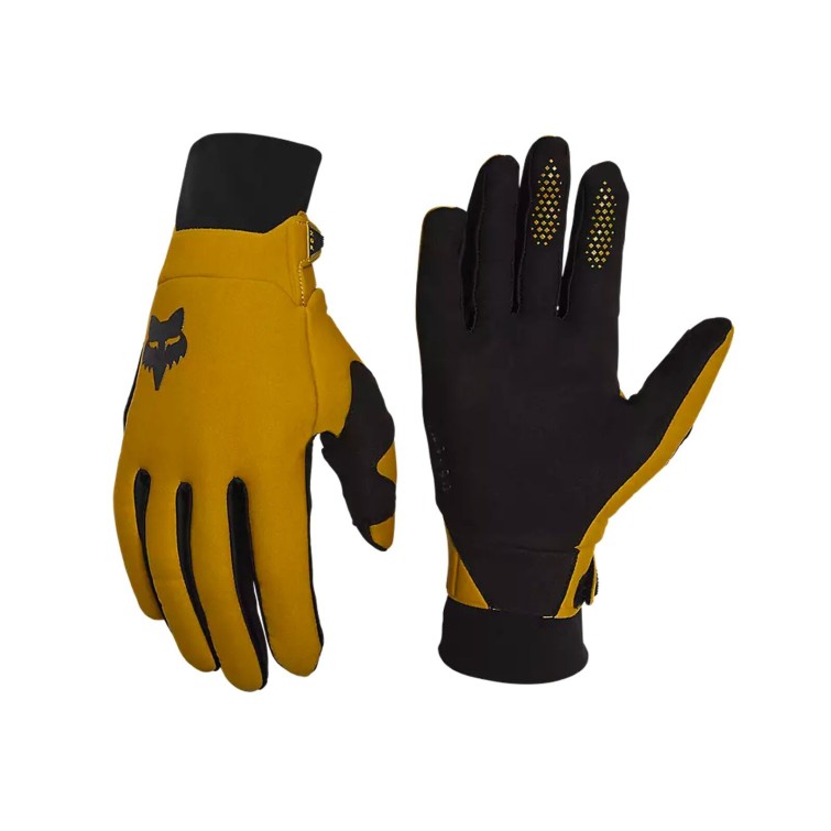 Fox Gants Defend Thermo - Mustard - Purebike