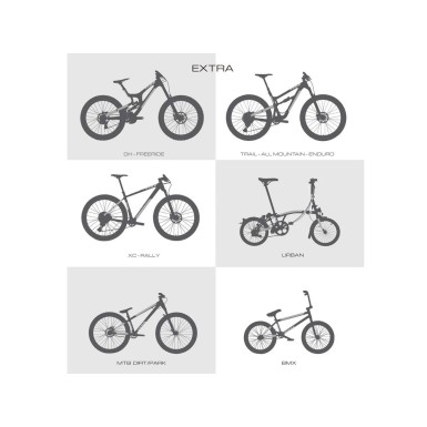 All Mountain Style Kit protections de cadre Extra 10 pièces - Stranger Things Demogorgon - Purebike