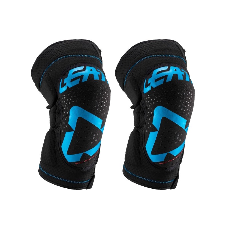 Leatt Genouillères 3DF 5.0 ZIP Bleu / Noir - Purebike
